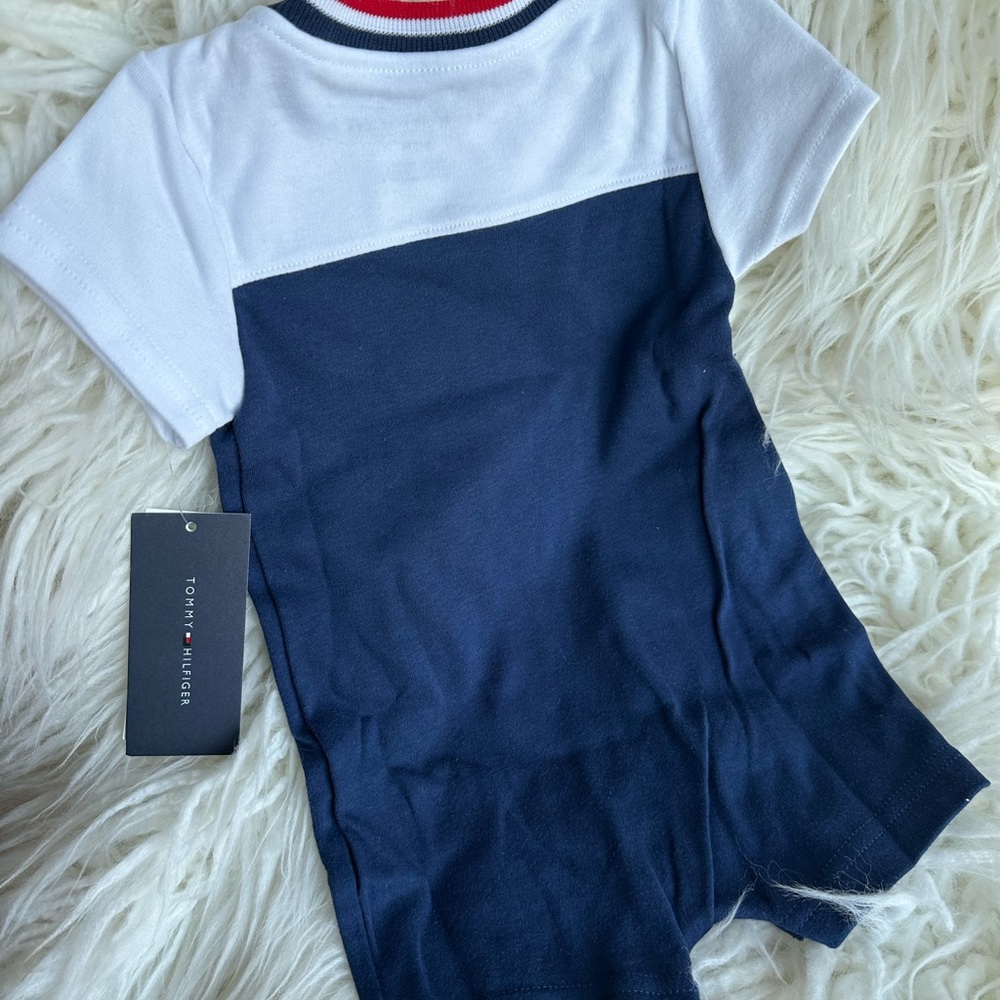 Tommy Hilfiger Baby Onesie - White and Navy - Picture 3 of 3